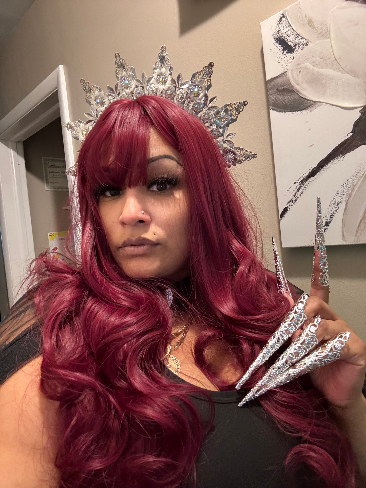 Black snow queen