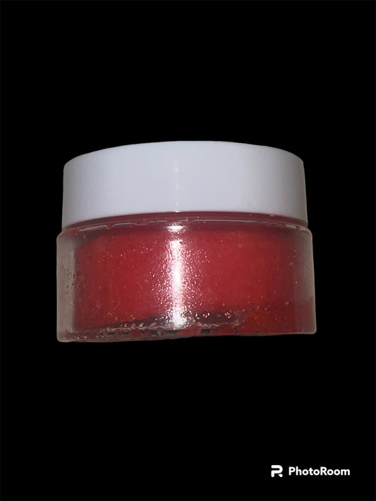Exfoliante labial de cereza roja