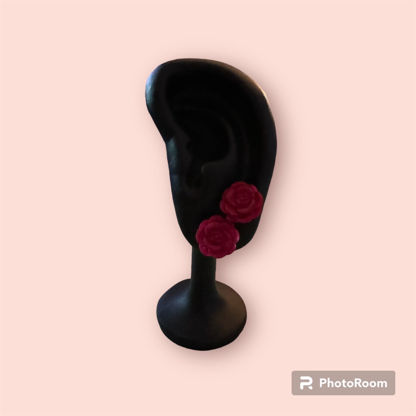 Red Flower earrings