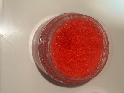 Exfoliante labial de cereza roja