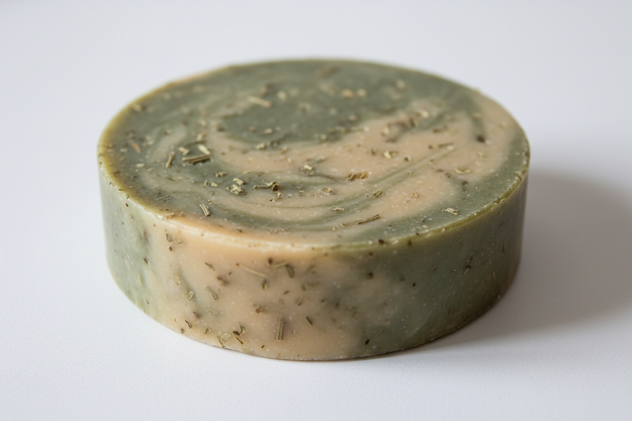 round shaped rue soap